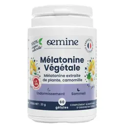 Oemine Mélatonine Végétale Sommeil 60 gélules