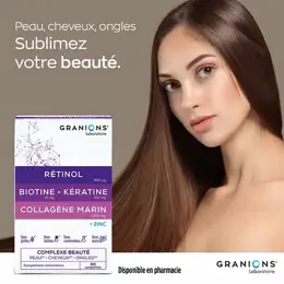 Granions Complexe Peau Cheveux Ongles Boite de 60 comprimés