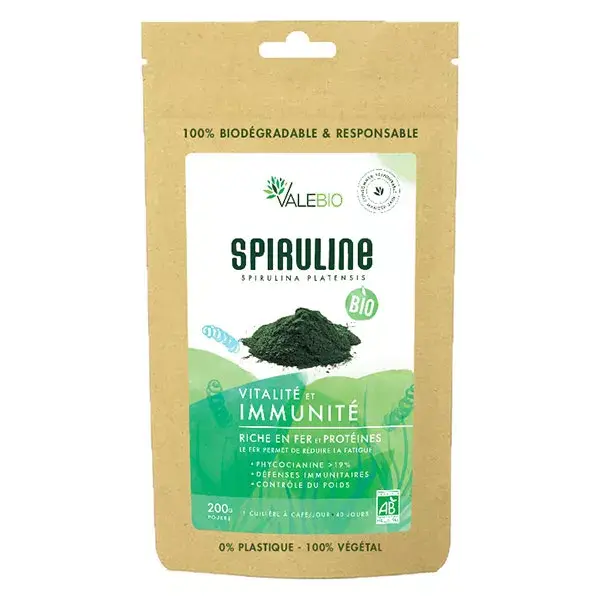 Valebio Organic Spiruline Powder 200g