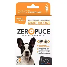 Héry Diméthicone Pipettes Chien Zéro Puce 5X1