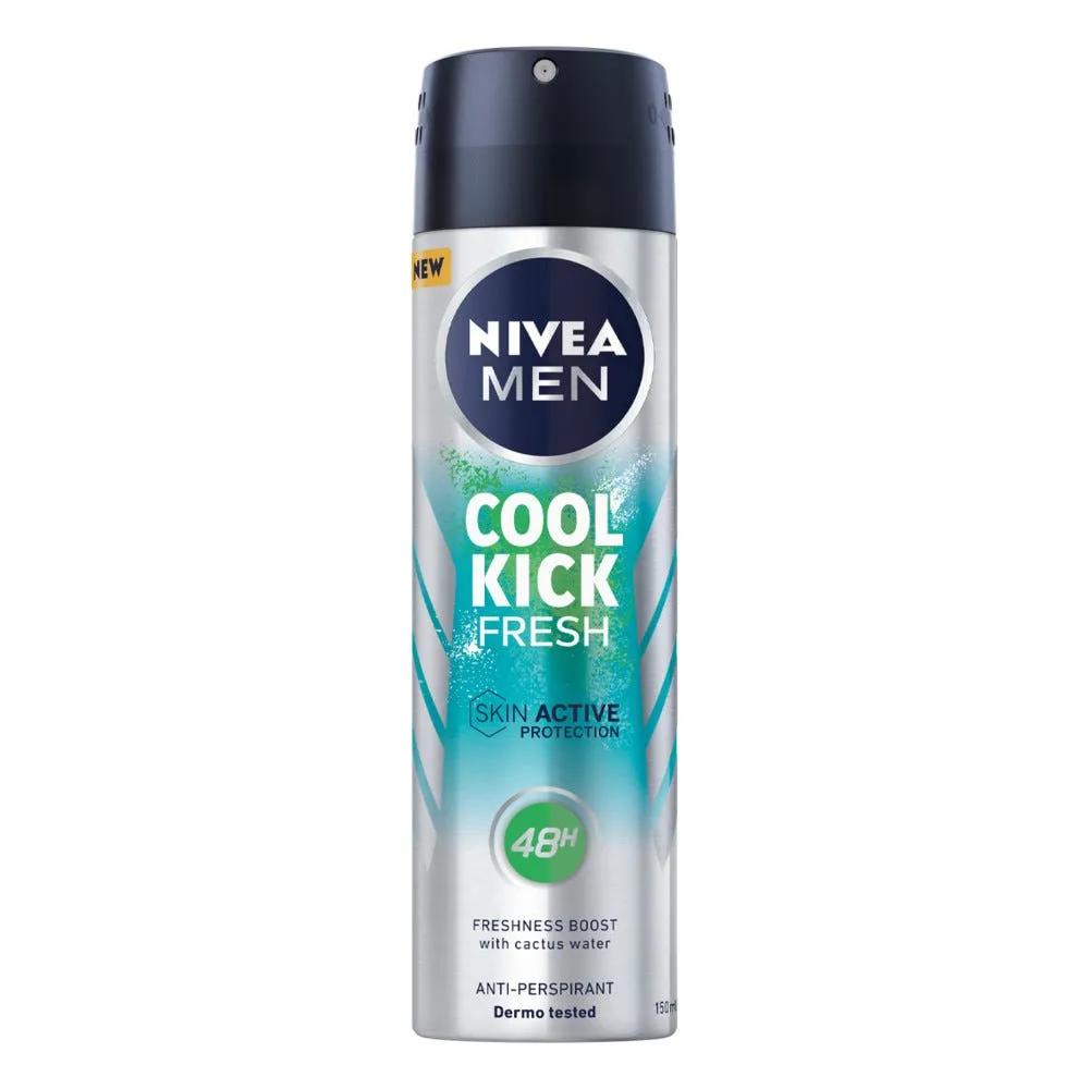 Nivea Men Cool Kick Fresh Deodorante Spray Antitraspirante Per 48h Di Freschezza 150 ml