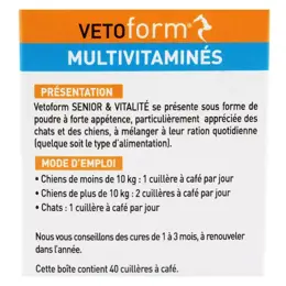 Vetoform Chien Sénior Poudre Orale 100g