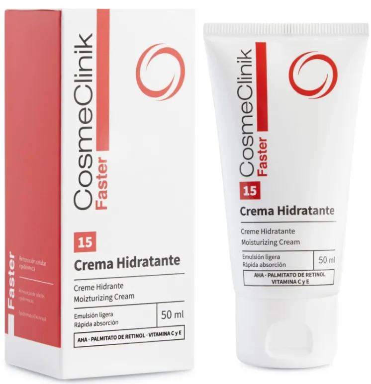 Hydratant tube de 50 ml de crème 15 plus rapide.