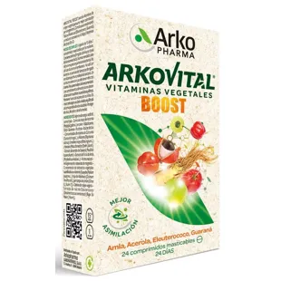 Arkopharma Arkovital Vitaminas Vegetales Boost 24 Comprimidos Masticables