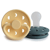 Frigg Moon Phase Pacifier Block Silicone Pale Daffodil/Slate +0m 2 units