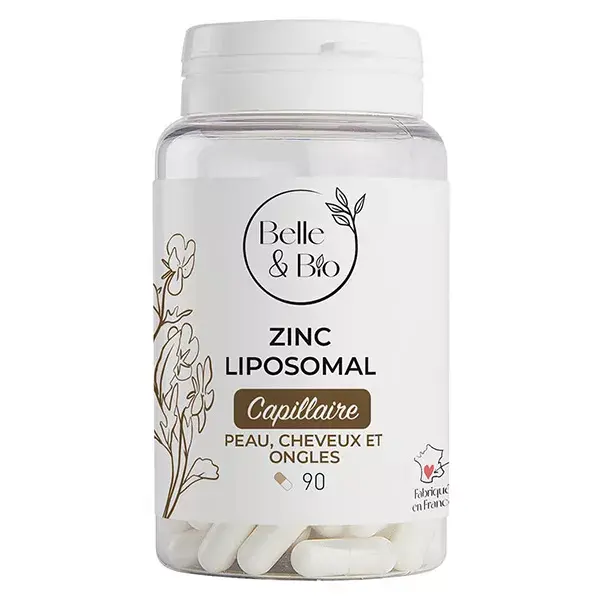 Belle & Bio Hair and Nails Liposomal Zinc - 3 month treatment - 90 capsules