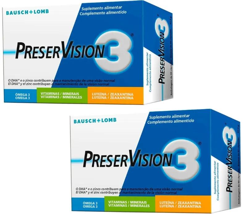 Bausch&amp;Lomb PreserVision 3 2x60 Gélules