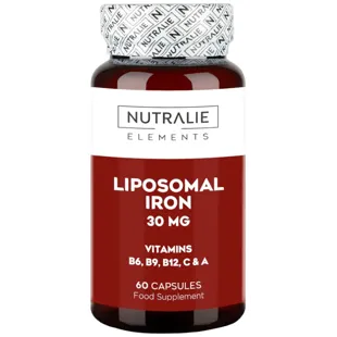 Nutralie Hierro Liposomado 30mg + B6 + B12 Cansancio y Fatiga 60 Cápsulas