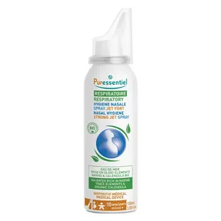 Spray nasale per l'igiene respiratoria Puressentiel Strong Jet 100ml