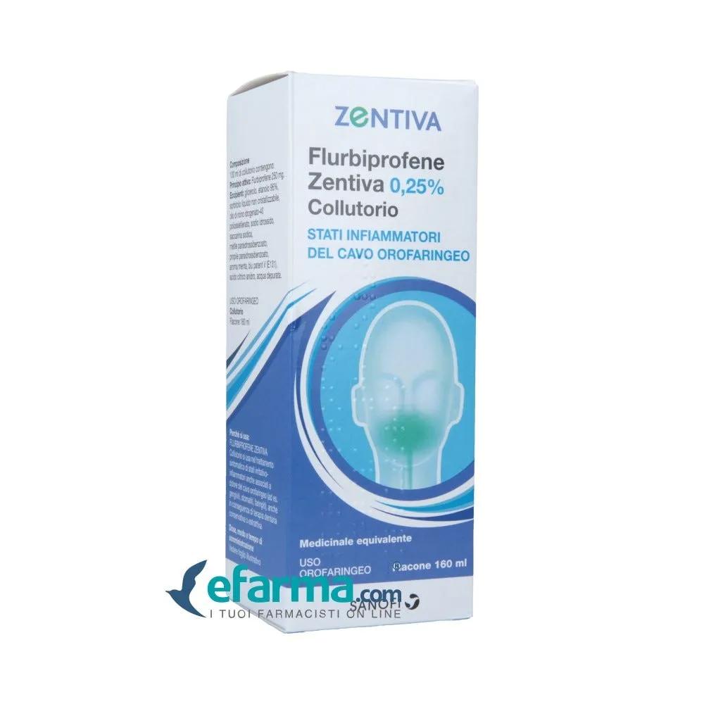 Flurbiprofene Zentiva 0,25% Collutorio 160 ml