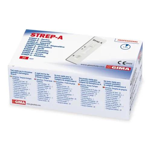 Gima Strep A Test Streptococco Striscia 20 Self Test