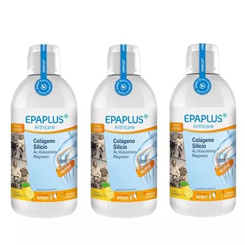 Epaplus Arthicare Collageen + Silicium + Hyaluronzuur Vloeibaar Citroensmaak 3x1L