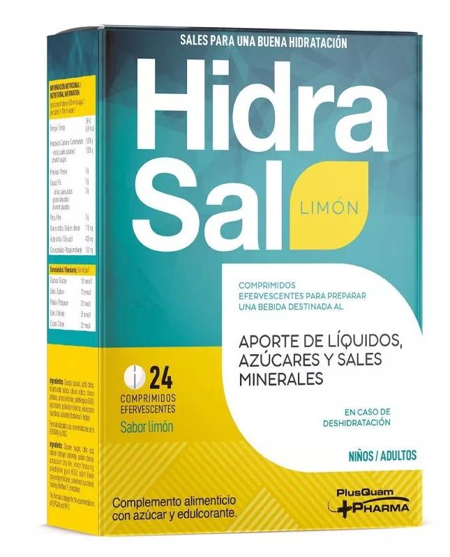 Plusquam Pharma Hidrasal Sabor Limão 24 Comprimidos Efervescentes