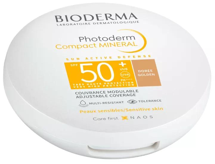 Bioderma Photoderm Max SPF50+ Compacto Solar Mineral Tom Dourado 10 gramas
