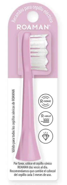 Roaman Replacement Sonic Brush T3S Pink 1 unit