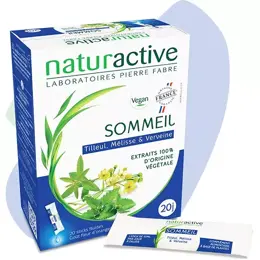 Naturactive Sommeil Stick Fluide Goût Fleur d'Oranger 20 sticks