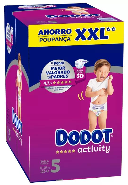 Dodot Fraldas Activity Box XXL T5 (11-16 Kg) 126 uds