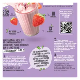 Gerlinéa Repas Minceur Milk-Shake Fraise 436g