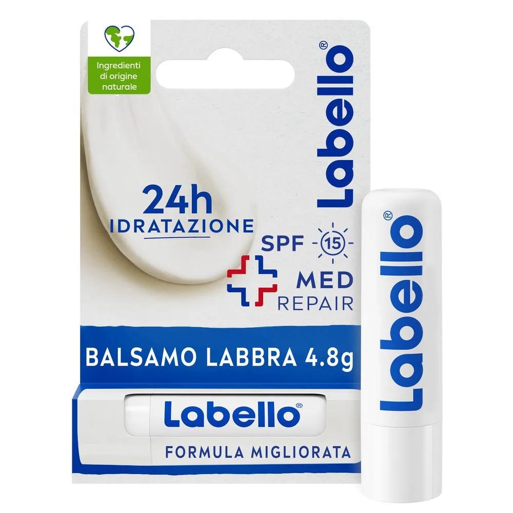 Labello Med Repair Burrocacao Labbra Idratante e Riparatore con Vitamina E e SPF 15 4.8 g