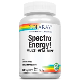 Solaray Spectro Energy Multivitamin 60 Vegetable Capsules