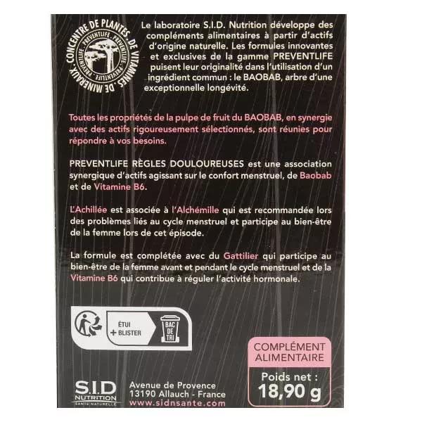 SID Nutrition PreventLife Periodos Dolorosos 30 comprimidos