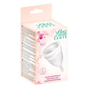 Yoba Natur Menstruationstasse Größe L Weiß