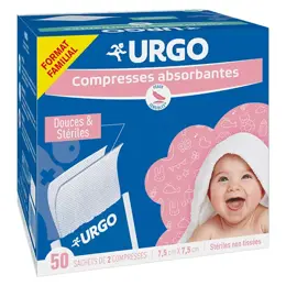 Urgo Soins Infirmiers Compresse Non Tissé Familles et Nourrisson 50 sachets