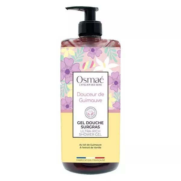 Osmaé Gel Douche Surgras Bio Douceur de Guimauve Flacon Pompe 1L