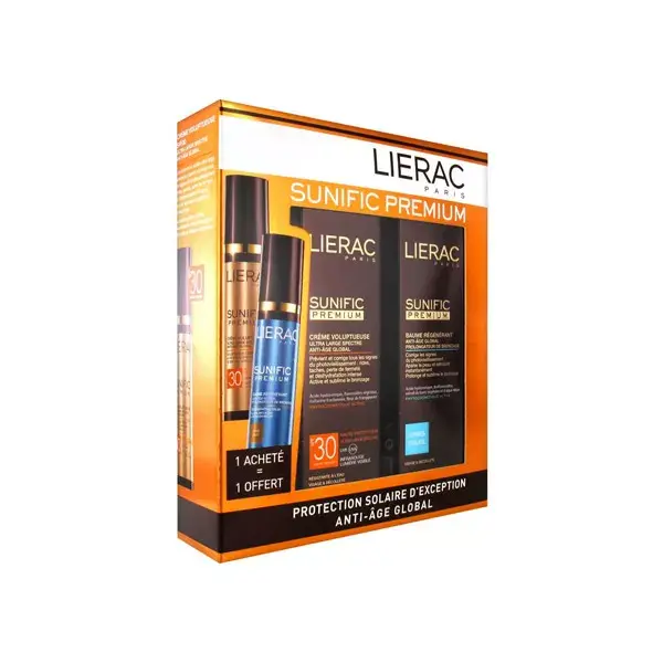 Lierac Kit Sunfic Premium Crema Voluptuosa SPF30 50ml + Bálsamo Regenerador 50ml