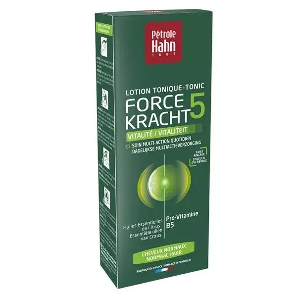 Petrole Hahn Vert Lotion Tonique Force 5 Vitalité Cheveux Normaux 300ml