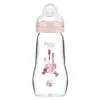 MAM Biberon Verre +2m Oiseau Rose 260ml