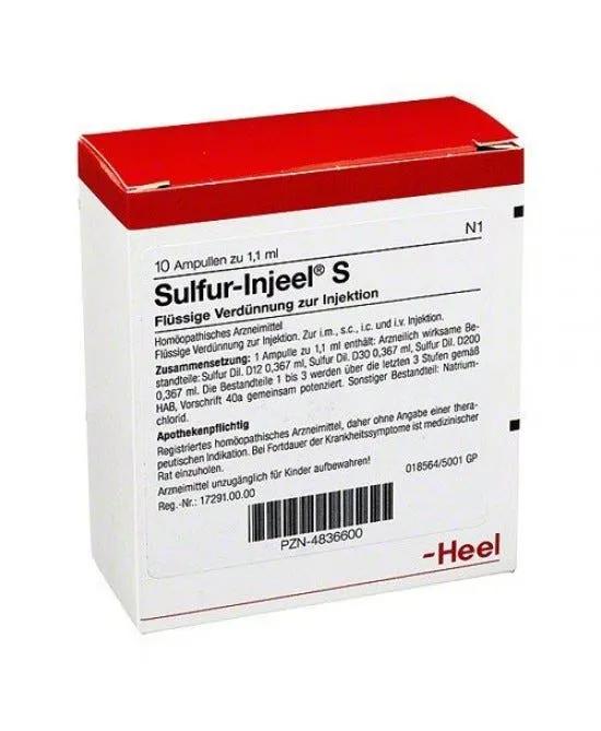 Guna Heel Sulfur-Injeel S Medicinale Omeopatico 10 Fiale