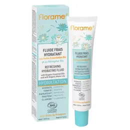 Florame Hydratation Fluide Frais Hydratant Bio 40ml