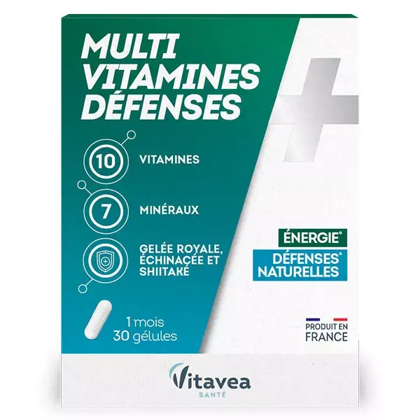 Vitavea Vitamines Multivitamines Défenses Naturelles 30 gélules