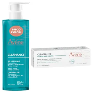 Avène Cleanance Acne Cleansing Gel for Oily Skin 400ml + Comedomed Peeling 40ml