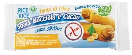 Rice&Rice Snack di Riso alla Nocciola e Cacao Biologico Senza Glutine 25 g