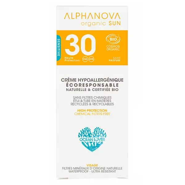 Alphanova Sun Hypo SPF30 Organic Sun Cream 50ml