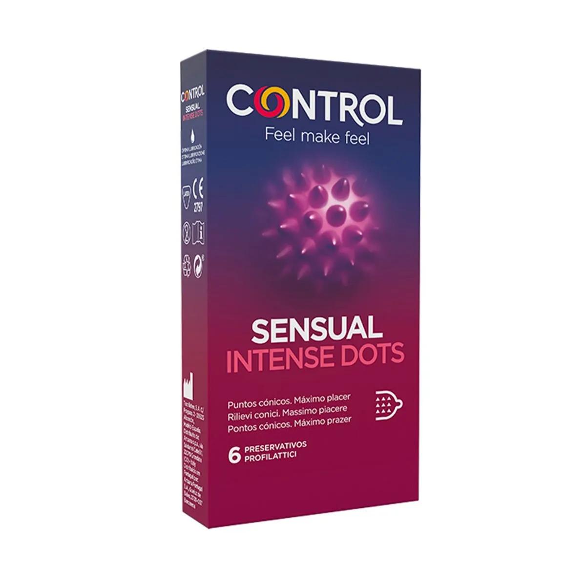 Control Sensual Intese Dots Profilattici 6 Pezzi