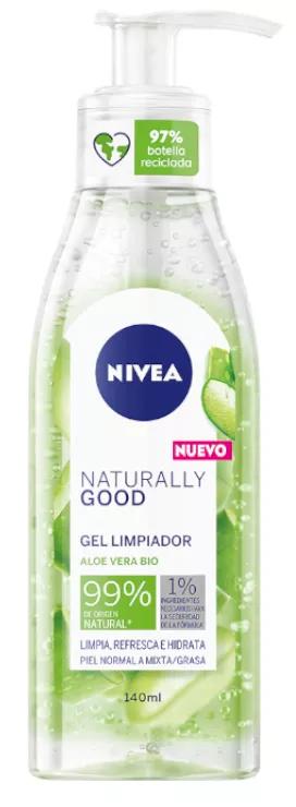 Nivea Naturally Good Gel De Limpeza Com Aloe Vera Bio 140 Ml