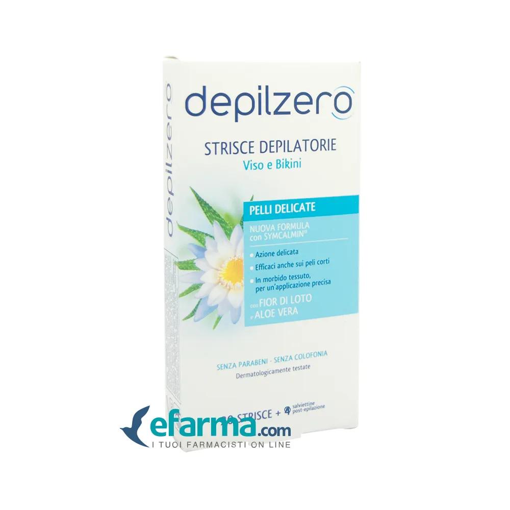 Depilzero Strisce Depilatorie Viso e Bikini 24 Pezzi