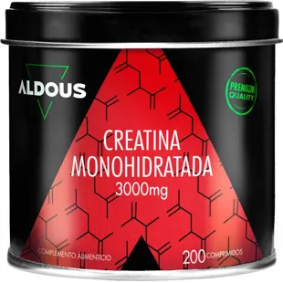 Aldous Creatina Monohidratada 3000mg 200 Comprimidos