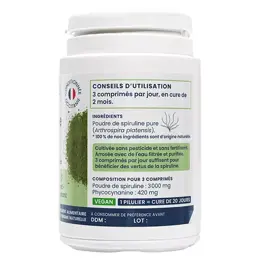 Oemine Spiruline 1000 Système Immunitaire Fatigue et Anti-Oxydant 60 comprimés