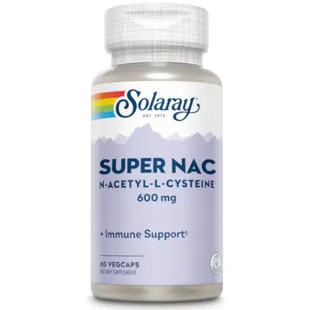 Solaray Super Nac 600 mg 60 Cápsulas Vegetais