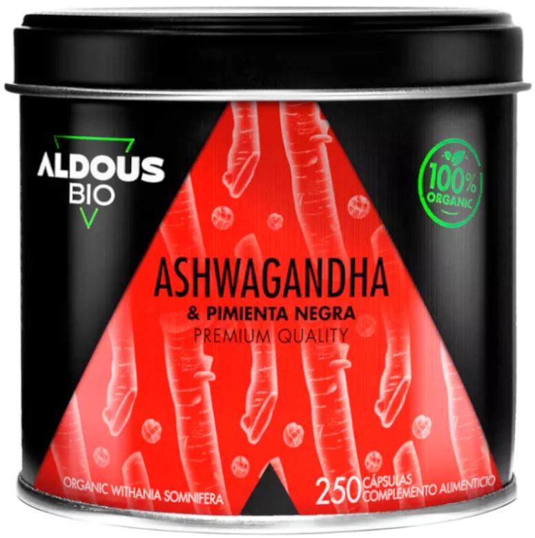Aldous Bio Ashwagandha com Pimenta Preta Ecológica 250 Cápsulas
