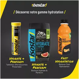 Isostar Hydrate & Perform Powertabs Hydratation Rapide Citron 10 comprimés