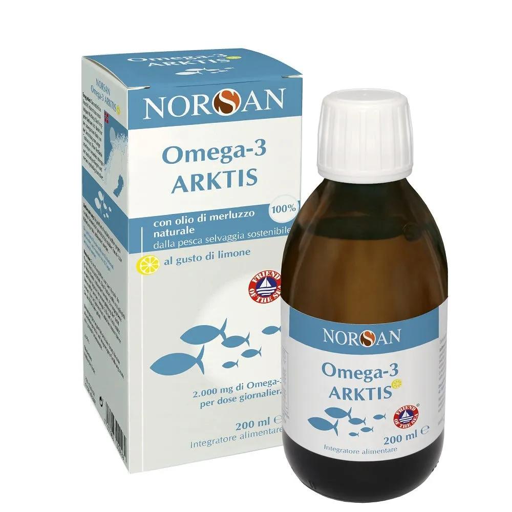 Norsan Arktis Omega-3 Integratore con Olio di Fegato di Merluzzo 200 ml