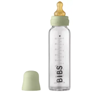Bibs Biberón Cristal Flujo Lento Sage 225 ml