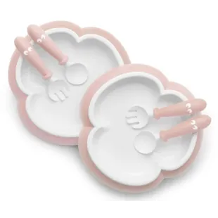 BabyBjörn Plates, Spoons and Forks Pastel Pink 6 Pieces