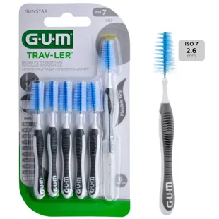 Gum Trav-Ler Interdental Brushes 2.6mm ISO 7 6 units