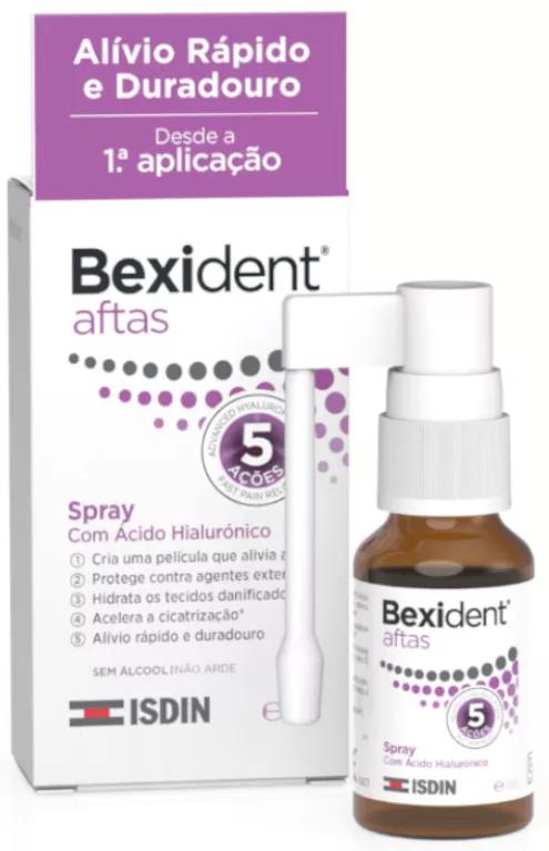 Les ulcérations aphteuses Bexident Spray 15ml d'acide hyaluronique